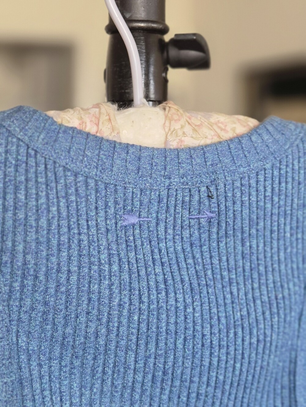 The Upside Blue Rib Knit Tank - Picture 3 of 5